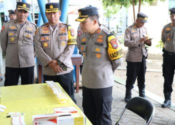 Polres Nganjuk Lakukan Tes Urin Acak Sopir Angkutan Umum, Upaya Jaga Keselamatan Penumpang