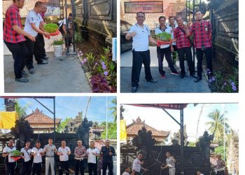 Kepala Samsat Tabanan Tanam Cabai Bersama Polri Dan JR