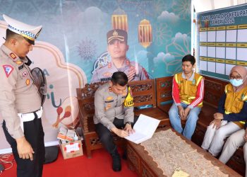 Pengecekan Pos Pam dan Pos Yan Operasi Ketupat Semeru 2024, Kapolres Nganjuk Pastikan Semua Siap