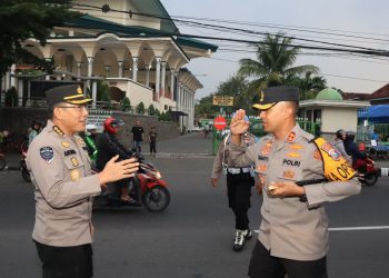 Pengecekan Ops Ketupat Semeru 2024 oleh Pamatwil Polres Kediri Kota dari Polda Jawa Timur