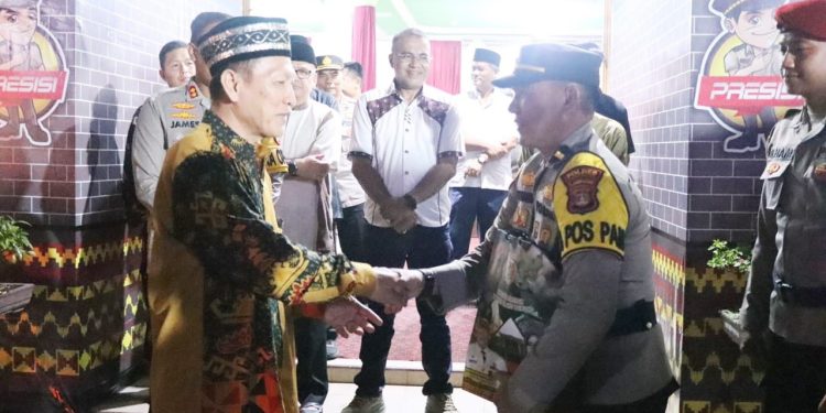 Kapolres Tulang Bawang Bersama Forkopimda Kunjungi Tiga Pos Operasi Ketupat Krakatau 2024, Ini Tujuannya