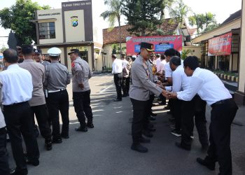Kapolres Kediri Kota Gelar Halal Bihalal Bersama Personel Polres Kediri Kota dan Polsek Jajaran
