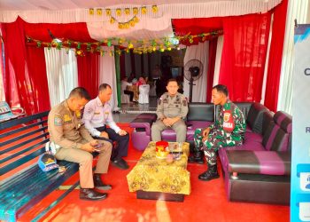 Pantau Arus Balik Mudik 2024, Koramil 426-04/BA Siagakan Personel di Posko Pengamanan