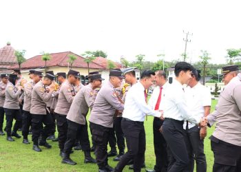 Polres Tulang Bawang Gelar Halal Bihalal Hari Raya Idul Fitri 1445 H, AKBP James: Kita Mulai Lagi Dengan Lembaran Baru