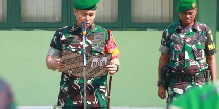 Dandim 0426/TB Pimpin Apel Pengecekan Kembali Cuti Lebaran Idul Fitri 1445 TA 2024