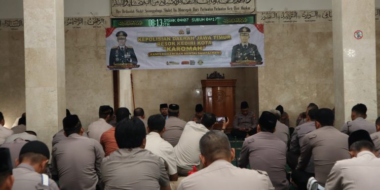 Tingkatkan Iman dan Taqwa Anggota, Polres Kediri Kota Adakan Karomah