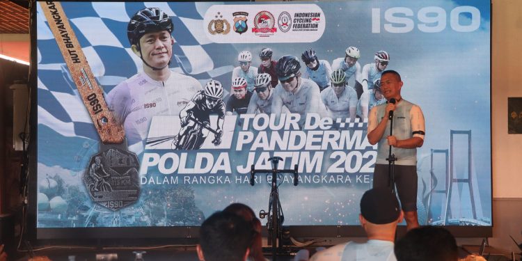 Sambut Hari Bhayangkara ke – 78 Polda Jatim Gelar Balap Sepeda Tour de Panderman