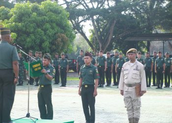Kodim 0426/TB Melaksanakan Upacara Bendera Bulanan