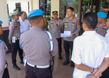 Jelang Putusan Sengketa Pilpres, Polres Jombang Amankan Gedung KPU dan Bawaslu Jombang