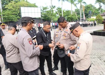 Tim Bidpropam Polda Jatim Gelar Gaktiblin Anggota di Polres Nganjuk