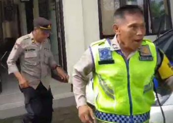 Pelaksanaan Simulasi Kesiapan Siagaan Bencana di Mako Polsek Kediri