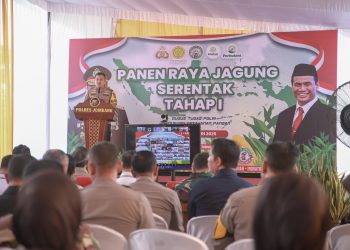 *Dukung Swasembada Pangan, Polres Jombang Panen Raya Jagung Tahap I*