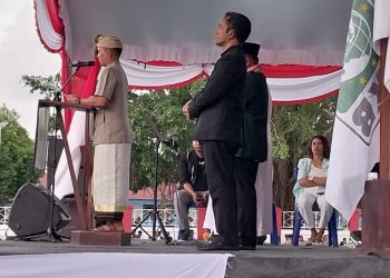 ” Empat Tokoh Agama sampaikan pesan Kesejukan melalui Doa pada Deklarasi Damai Pilkada Tanimbar 2024″