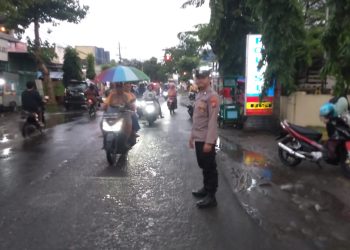 Ciptakan Keamanan, Polsek Gondang Gelar Patroli Ngabuburit Jelang Berbuka