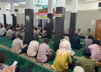 Polres Nganjuk Gelar Binrohtal untuk Tingkatkan Keimanan di Bulan Suci Ramadan