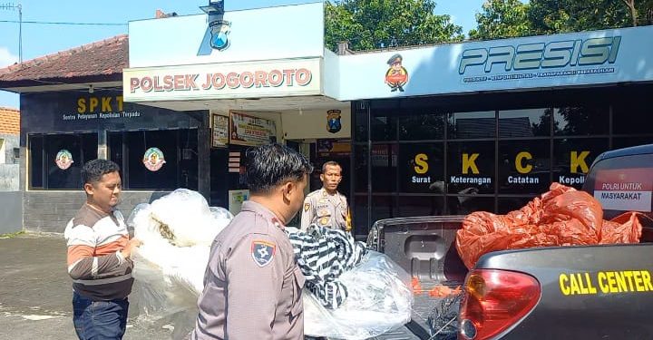Polisi Amankan 6 Balon Udara di Jogoroto Jombang Saat Akan Diterbangkan