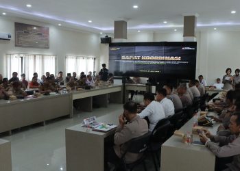 Polres Nganjuk Gelar Rakor Jelang