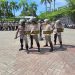 Polres Nganjuk Cek Kesiapan Personel dan peralatan Dalmas Sambut Hari Buruh 2025