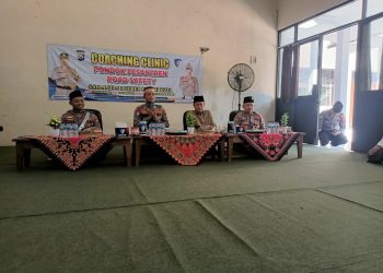 Sambut Hari Bhayangkara ke – 79, Polres Kediri Kota Gelar Coaching Clinic di Ponpes