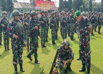 Danrem 081/DSJ Pimpin Riksiap Ops Pelepasan Latpratugas Satgas Pamtas RI – PNG Yonif 511/DY Blitar