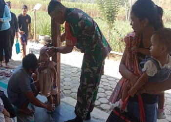Babinsa Pohgajih Dampingi Posyandu, Wujudkan Tumbuh Kembang Balita Optimal Dan Cegah Stunting