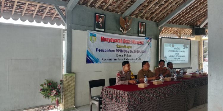 Musyawarah Perubahan RPJM Desa Pelem Kecamatan Pare – Kediri Tahun 2019-2026 
