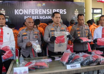 Polres Nganjuk Gaspol! 35 Kasus Kriminal & Narkoba Terungkap dalam Sebulan