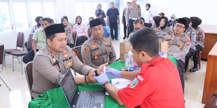Polres Nganjuk Gelar Donor Darah Jelang Hari Jadi Polwan ke-77, Wujud Nyata Peduli Sesama