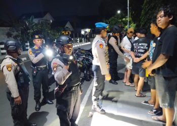 Patroli Skala Besar Masuk Hari Ke – 6,Polres Kediri Kota Tekankan Edukasi Himbauan Kamtibmas Ajak Masyarakat Hindari Provokasi