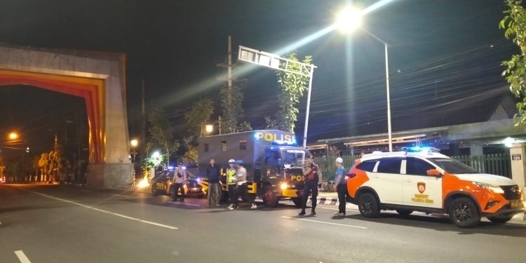 Jaga Stabilitas Kamtibmas,Polres Kediri Kota Gelar Patroli Gabungan Malam Hari