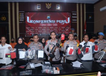 Polisi Tetapkan 36 Tersangka Dalam Kejadian Penyerangan Mapolres Blitar Kota, Salah Satunya Menggunakan Senapan Angin dan Bondet