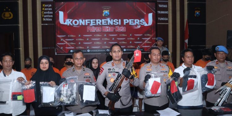 Polisi Tetapkan 36 Tersangka Dalam Kejadian Penyerangan Mapolres Blitar Kota, Salah Satunya Menggunakan Senapan Angin dan Bondet