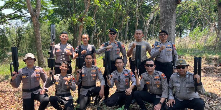 Polres Kediri Kota Gelar Pelatihan Peningkatan Kemampuan Anggota Sat Samapta Dalam Penggunaan Flashball