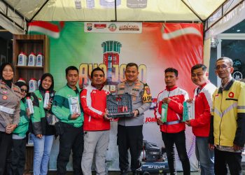Wujud Sinergi Menjaga Keamanan dan Ketertiban, Polres Jombang Gelar Apel Ojol Kamtibmas