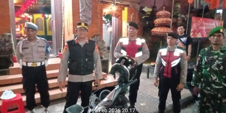 Pastikan Keamanan Tahun Baru Imlek dan Cap Gomeh 2026, Kapolsek Tabanan Pimpin Langsung Pengamanan di Dua Vihara