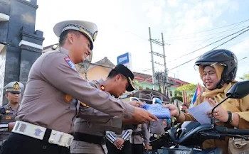Polres Jember Gelar Safari Kamseltibcar Lantas Untuk Menekan Kecelakaan Di Jalur Blackspot.