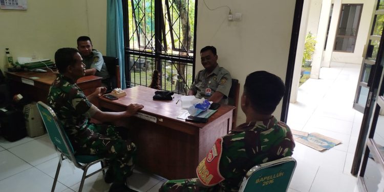 Babinsa Kunjungi Kantor PPL, Sinkronkan Data Lahan Panen dan Belum Panen