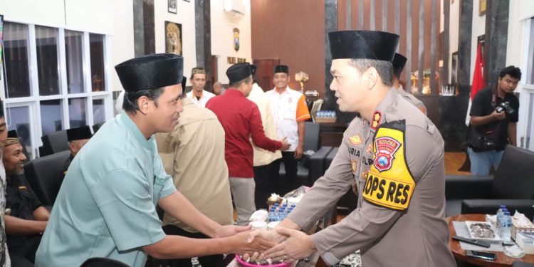 Silaturahmi Ramadan, Kapolres Nganjuk Ajak Ormas Jaga Kamtibmas