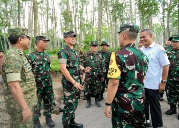 Wasev Mabesad Nilai Pelaksanaan TMMD Kediri Berjalan Sesuai Rencana