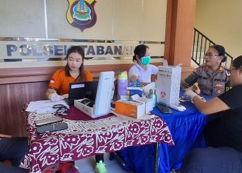 Sinergi Polri dan Kesehatan Puskesmas Tabanan 1 Gelar Screening Kesehatan Gratis di Polsek Tabanan