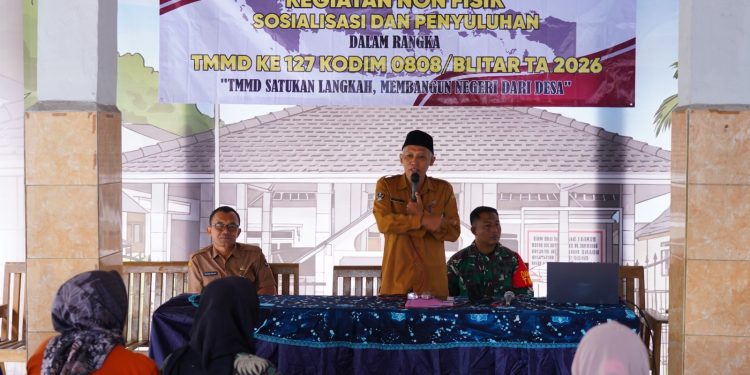 Atasi Stunting Di Desa Krisik, Satgas TMMD Ke 127 Kodim 0808/Blitar Gelar Pendampingan Dan Penyuluhan Kesehatan