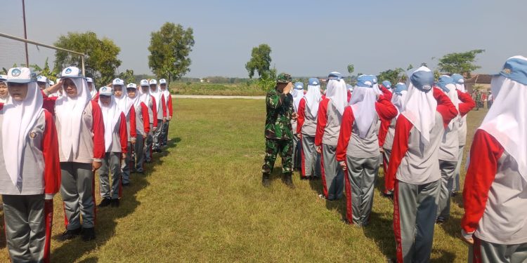 Koramil Klego Gembleng 300 Siswa SMK N 1 Klego, Tanamkan Disiplin dan Jiwa Nasionalisme