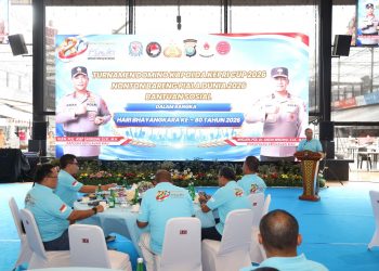 POLDA KEPRI GELAR TURNAMEN DOMINO, NOBAR PIALA DUNIA DAN BAKTI SOSIAL MERIAHKAN HARI BHAYANGKARA KE-80