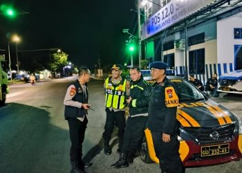 Kawal Hingga Fajar, Kabag Ops Polres Kediri Kota Pastikan Rombongan PSHT Melintas Kediri Kota Aman