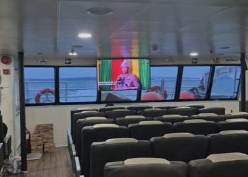 POLDA KEPRI TAYANGKAN AUDIOVISUAL GURINDAM 12 DI KAPAL FERRY, BIOSKOP, DAN RUANG PUBLIK SEBAGAI MEDIA EDUKASI NILAI-NILAI MORAL DAN KEHIDUPAN BERMASYARAKAT