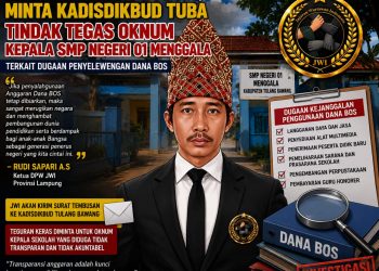 Ketua DPW JWI Provinsi Lampung Minta Kadisdikbud Tulang Bawang Tindak Tegas Oknum Kepala SMP Negeri 1 Menggala
