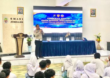Polres Jombang Gelar Sosialisasi dan Edukasi Paham AI di SMAN 1 Jombang