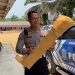 LIUSMAN LAIA KORBAN LAKA LANTAS DAPAT KAKI PALSU DARI SATLANTAS POLRES BINTAN, WUJUD KEPEDULIAN SOSIAL POLRI