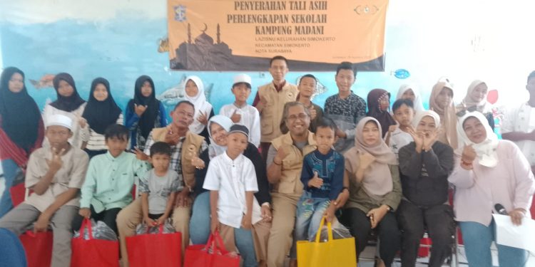 LAZIS-NU Kelurahan Simokerto Gelar Santunan dan Bagikan Perlengkapan Sekolah untuk Anak Yatim Piatu