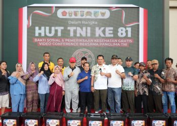 Peringati Hut Ke-81 Tni, Kodim 0809/Kediri Gelar Bakti Sosial Dan Bakti Kesehatan Di SLG